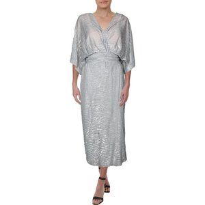 IRO METALLIC ZEBRA PRINT PARTY DRESS 1395